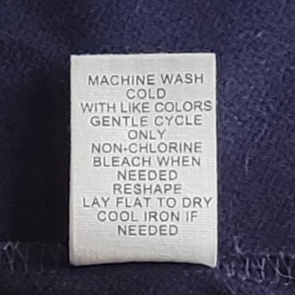 89th + Madison Lattice Sleeve Navy Blue Top Size 1X - Picture 6 of 6